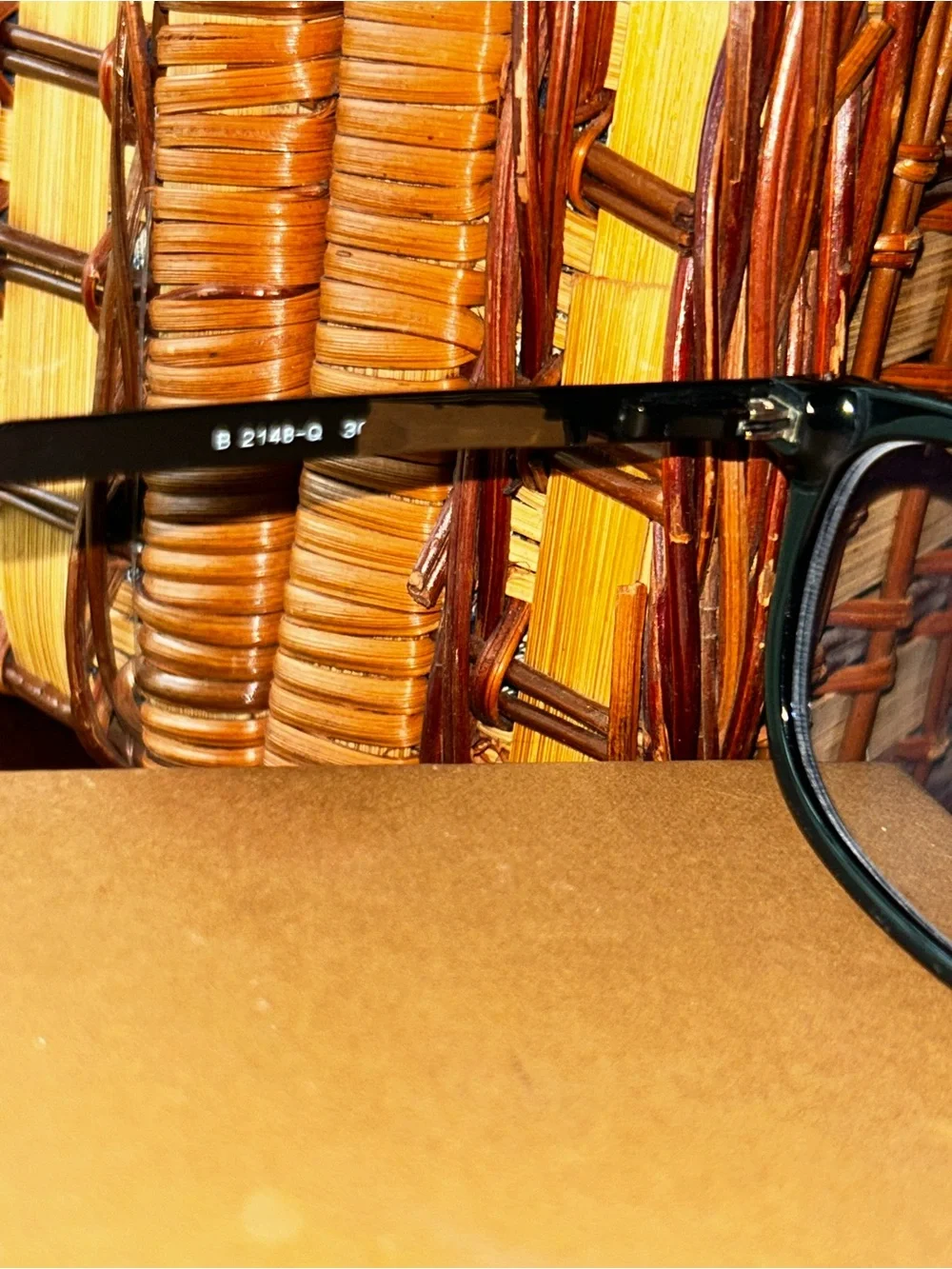 Burberry Black Acetate Wayfarer Glasses B 2148 Q 3001 3428 34▪️17 140 -Used-